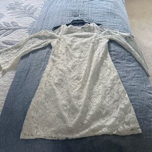 Adrianna Papell Cream Lace Dress